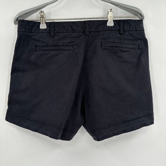 Quince Black Organic Cotton Stretch Chino Shorts sz 8 Women's 4" Inseam NWT - Picture 2 of 3